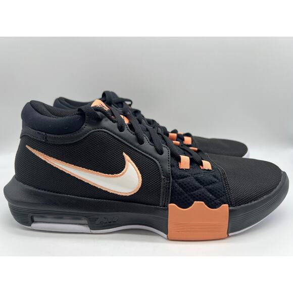 Nike LeBron Witness 8 Black Apricot Agate White HQ2139 001 Men\'s 11
